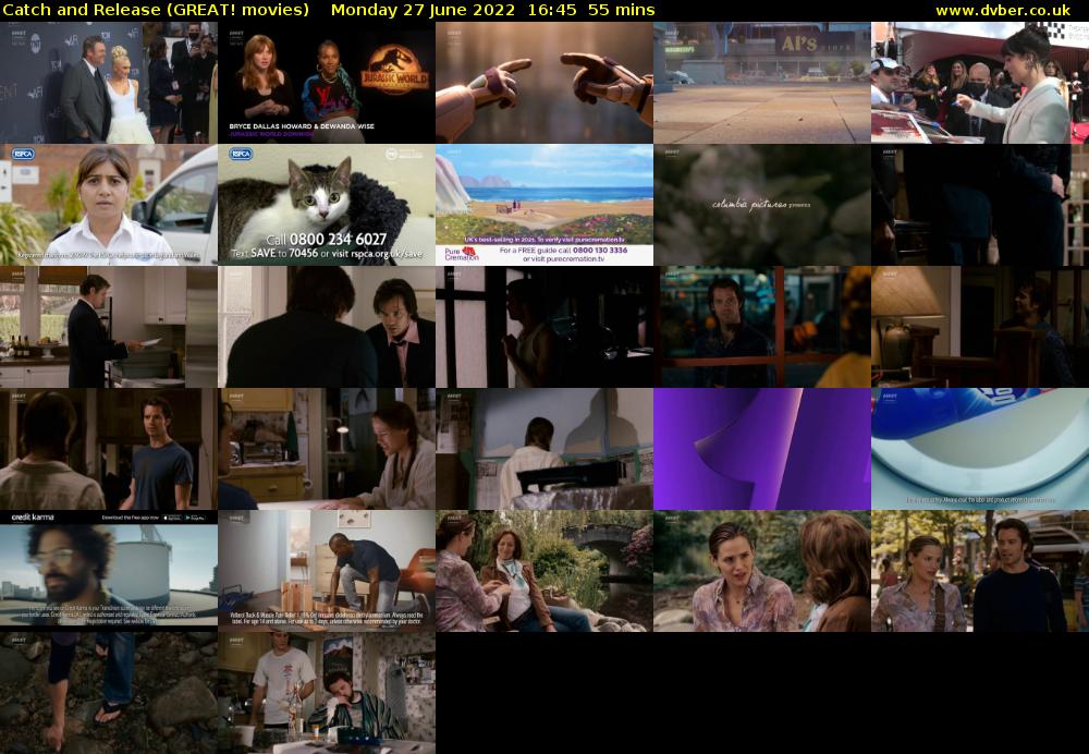 Catch and Release (GREAT! movies) Monday 27 June 2022 16:45 - 17:40