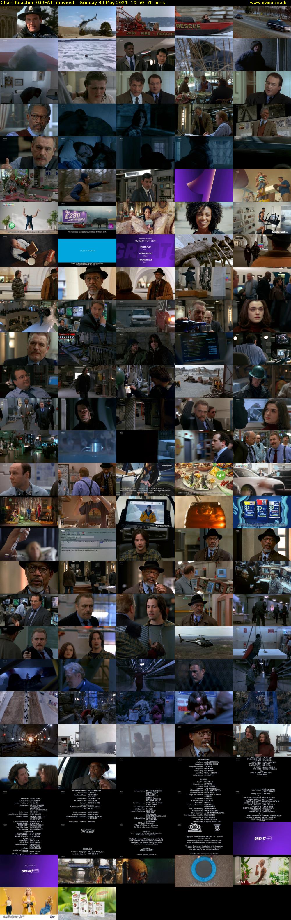 Chain Reaction (GREAT! movies) Sunday 30 May 2021 19:50 - 21:00
