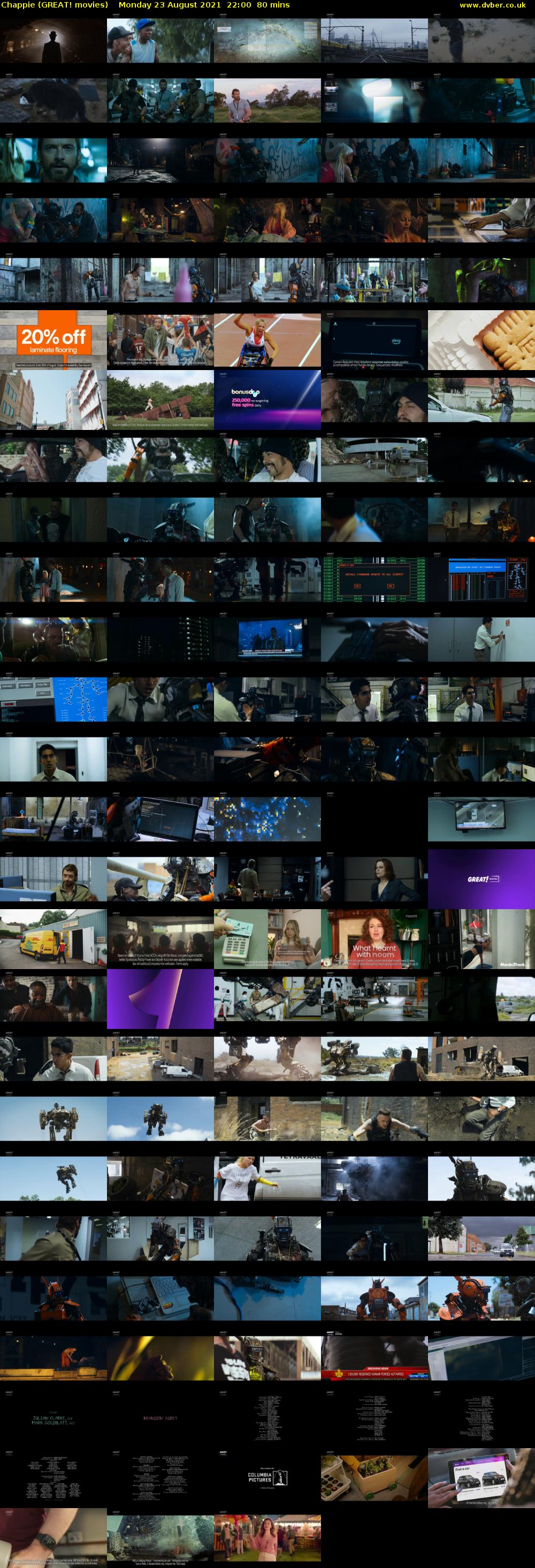 Chappie (GREAT! movies) Monday 23 August 2021 22:00 - 23:20