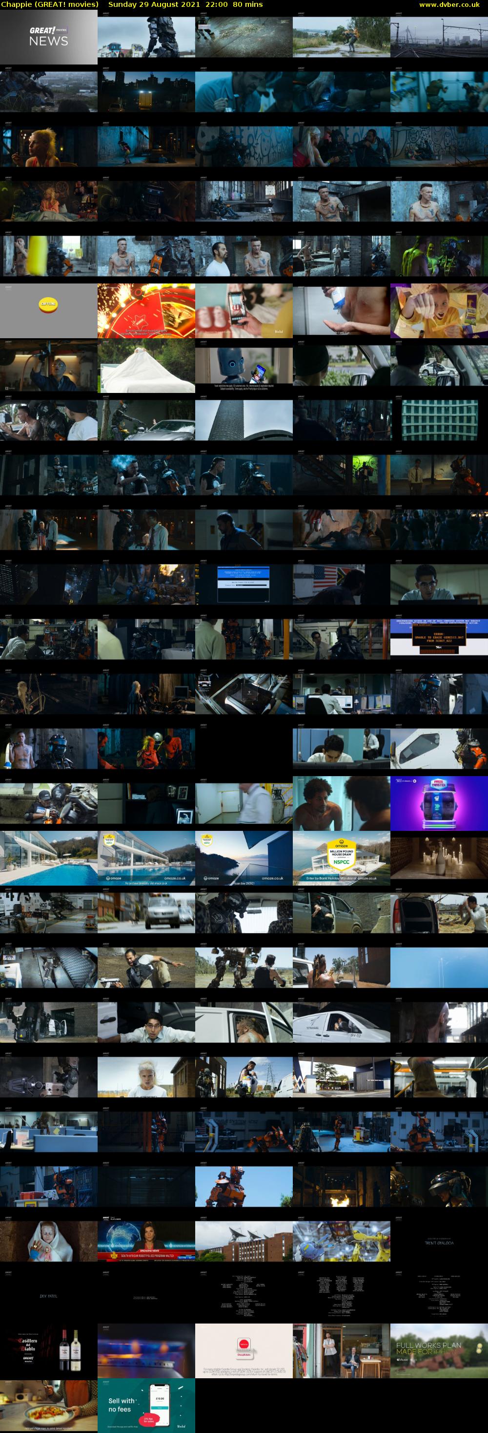 Chappie (GREAT! movies) Sunday 29 August 2021 22:00 - 23:20