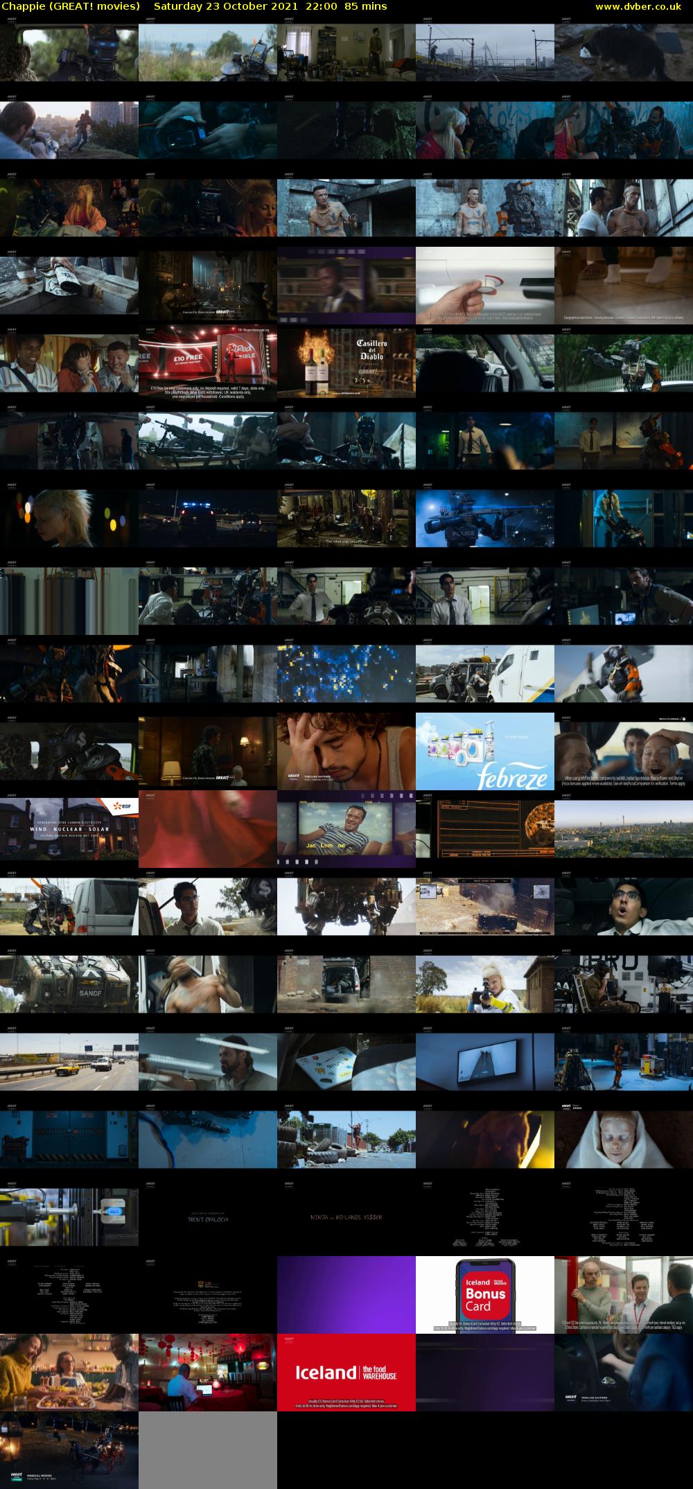 Chappie (GREAT! movies) Saturday 23 October 2021 22:00 - 23:25