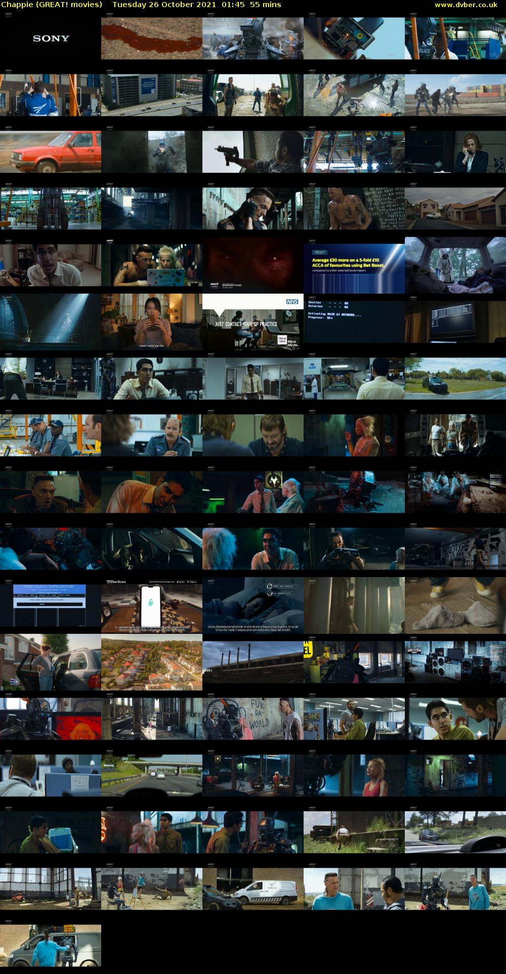 Chappie (GREAT! movies) Tuesday 26 October 2021 01:45 - 02:40