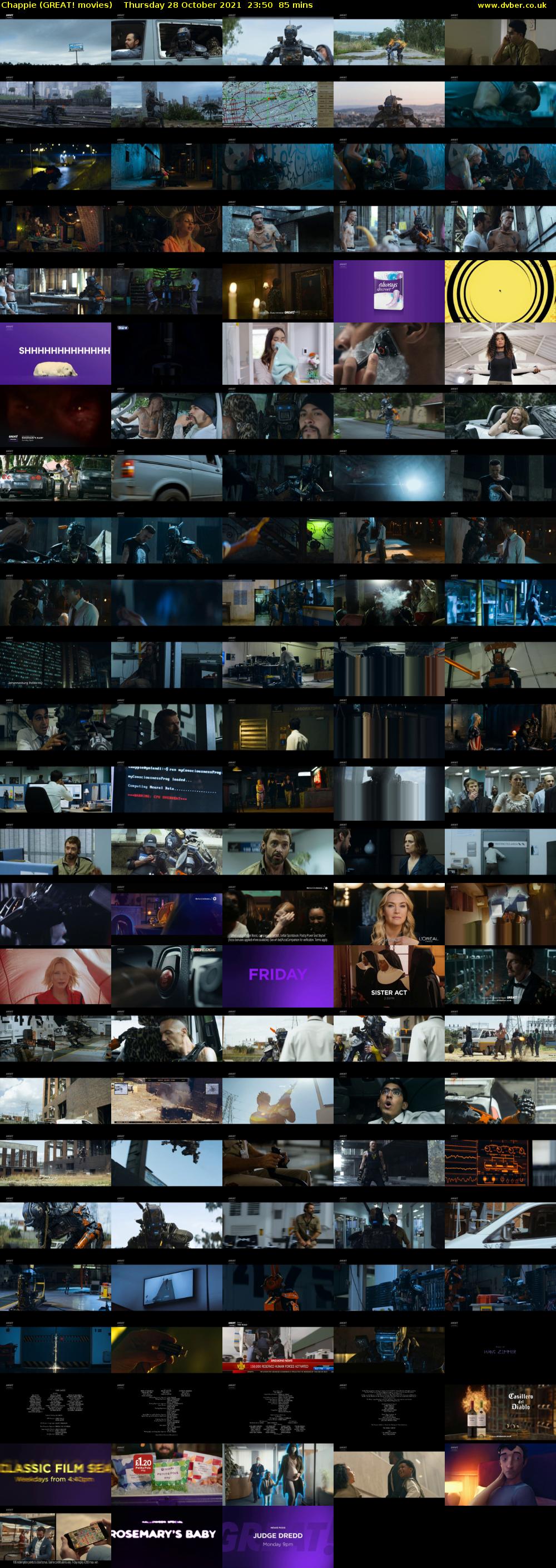 Chappie (GREAT! movies) Thursday 28 October 2021 23:50 - 01:15