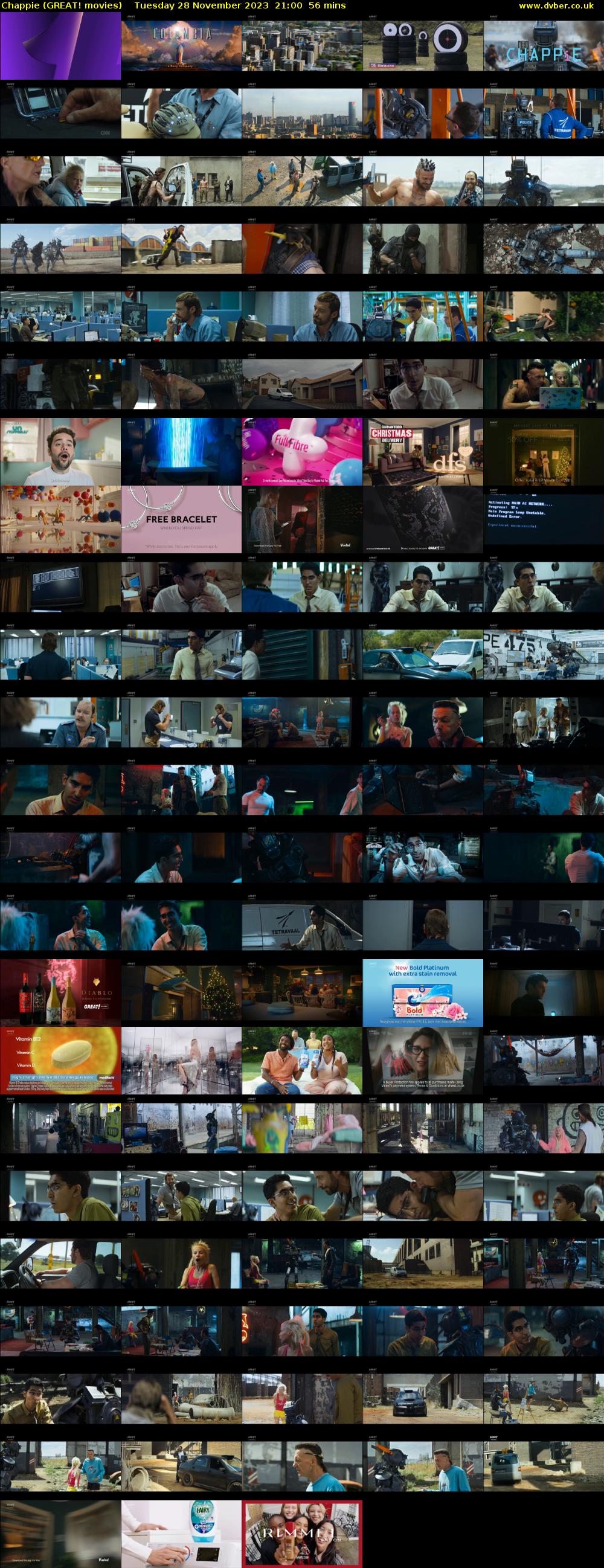 Chappie (GREAT! movies) Tuesday 28 November 2023 21:00 - 21:56