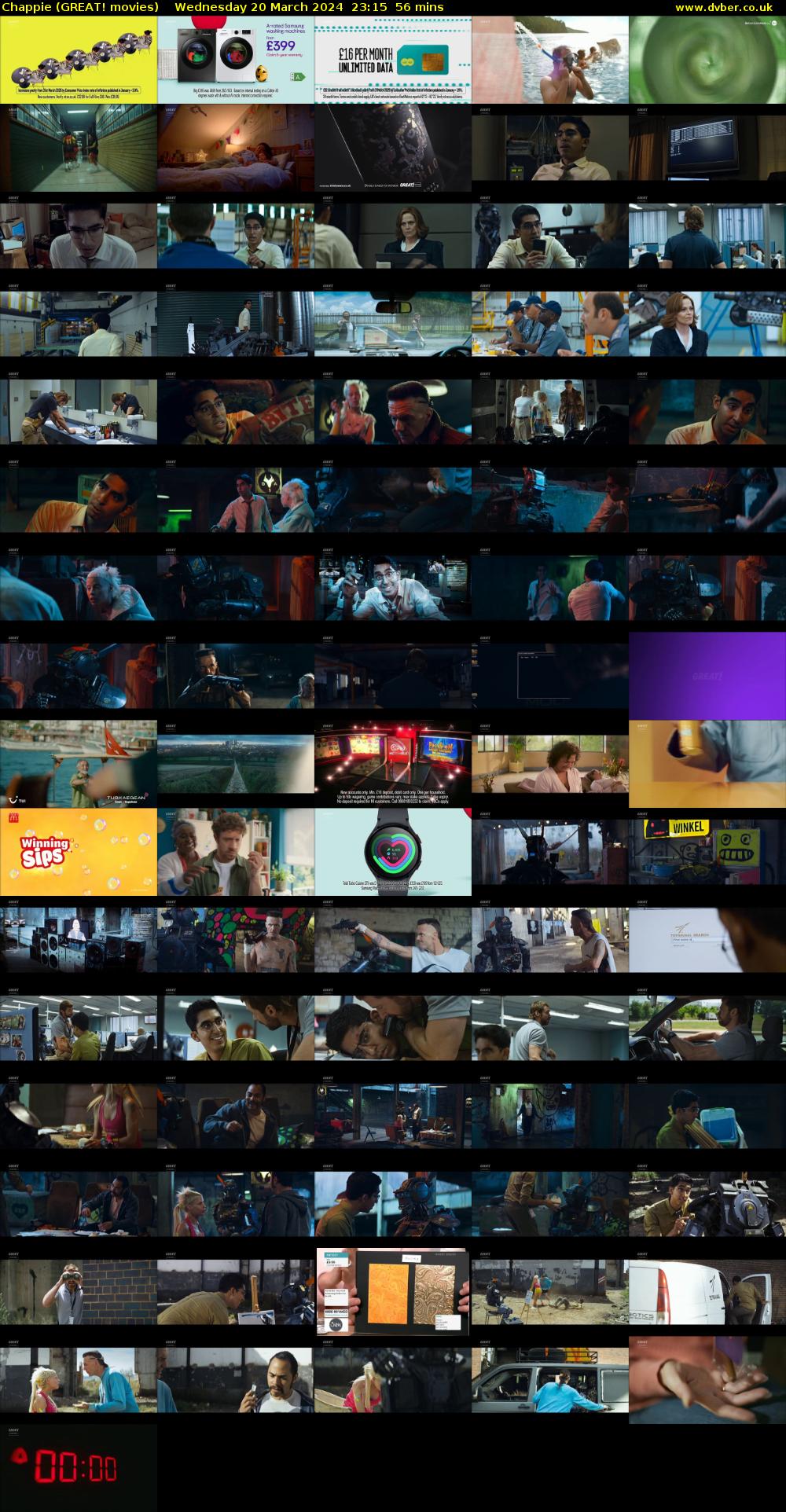 Chappie (GREAT! movies) Wednesday 20 March 2024 23:15 - 00:11