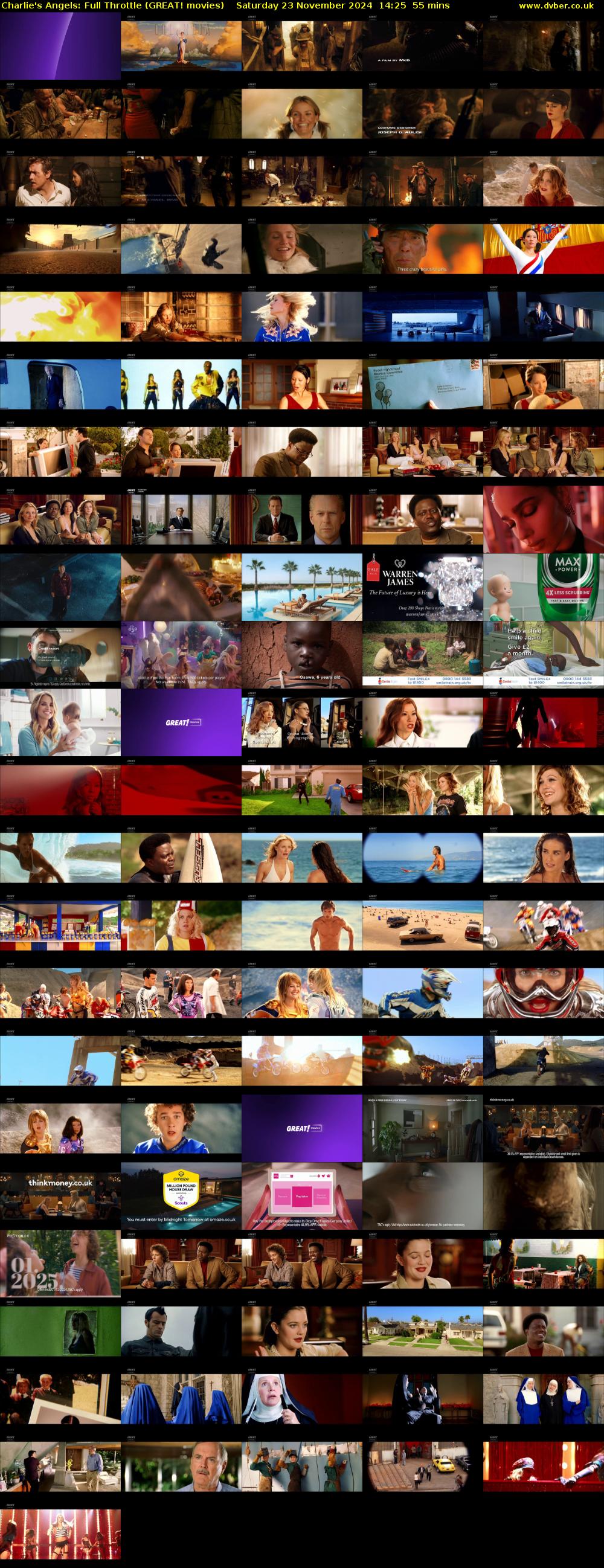 Charlie's Angels: Full Throttle (GREAT! movies) Saturday 23 November 2024 14:25 - 15:20