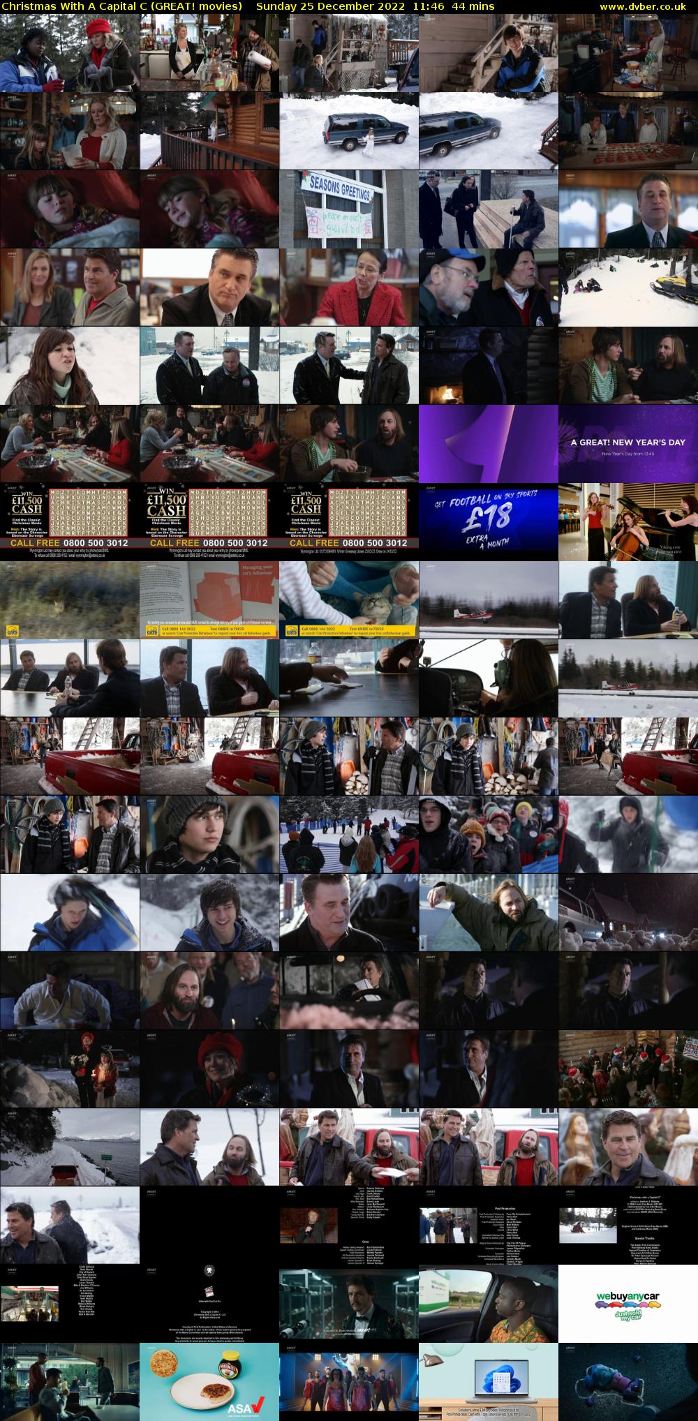 Christmas With A Capital C (GREAT! movies) Sunday 25 December 2022 11:46 - 12:30