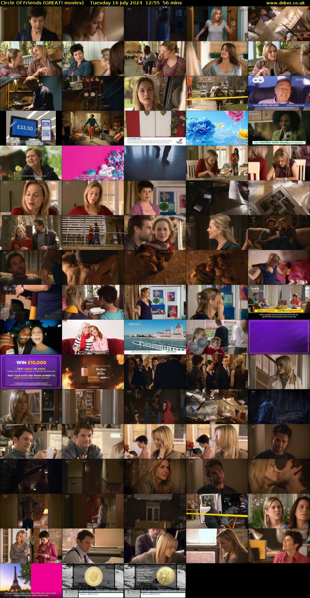 Circle Of Friends (GREAT! movies) Tuesday 16 July 2024 12:55 - 13:51