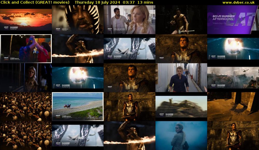 Click and Collect (GREAT! movies) Thursday 18 July 2024 03:37 - 03:50