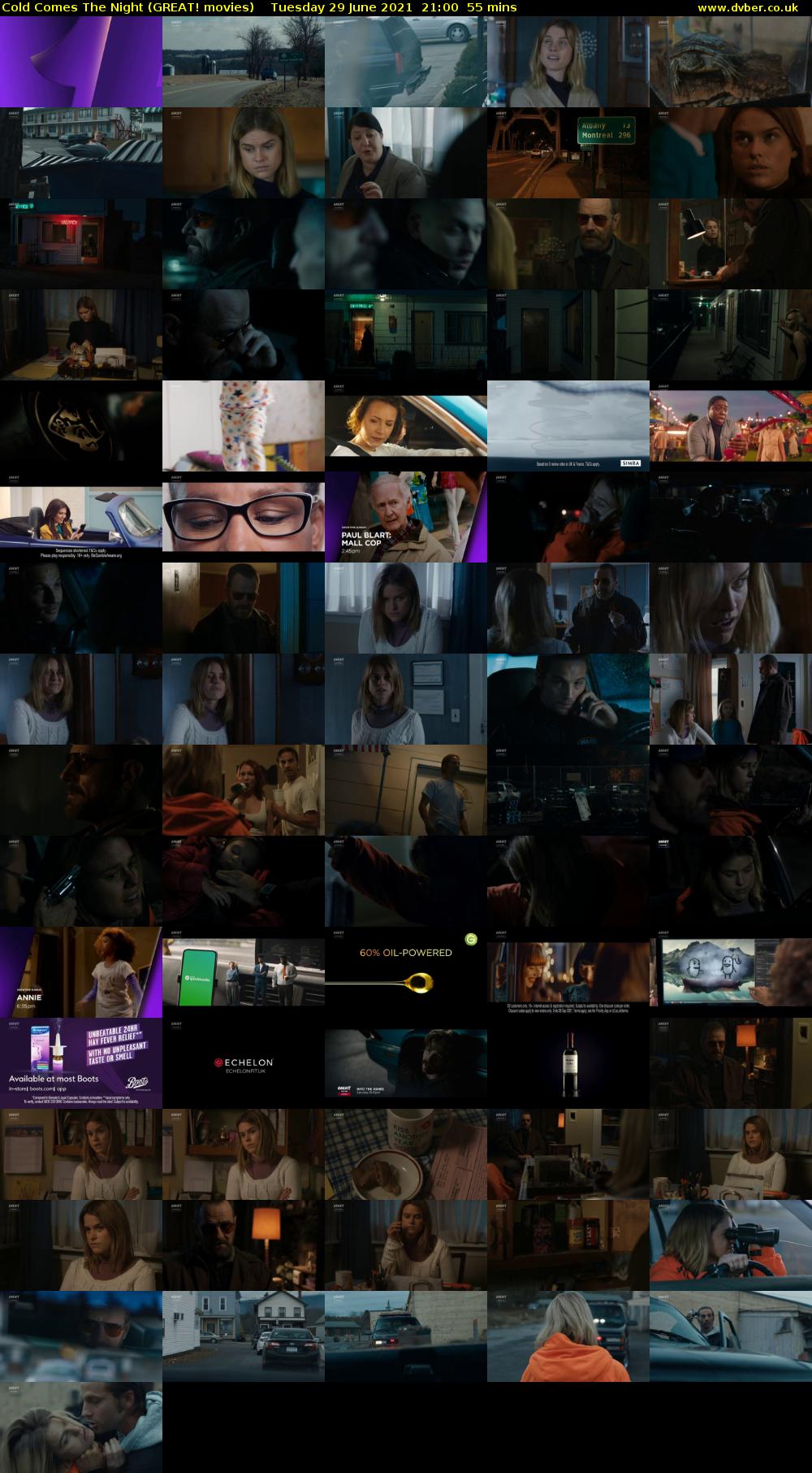 Cold Comes The Night (GREAT! movies) Tuesday 29 June 2021 21:00 - 21:55