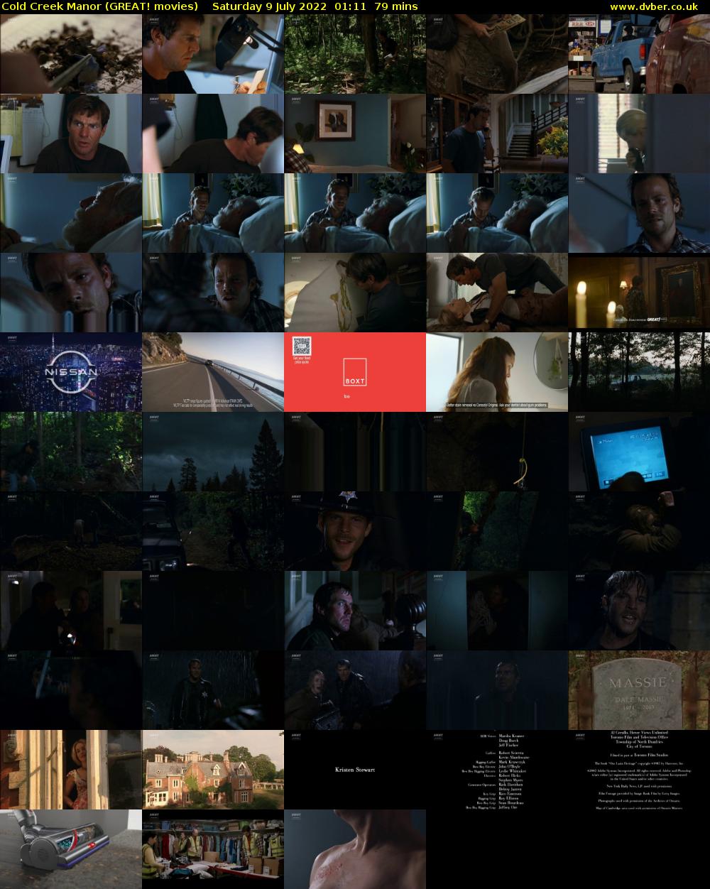 Cold Creek Manor (GREAT! movies) Saturday 9 July 2022 01:11 - 02:30
