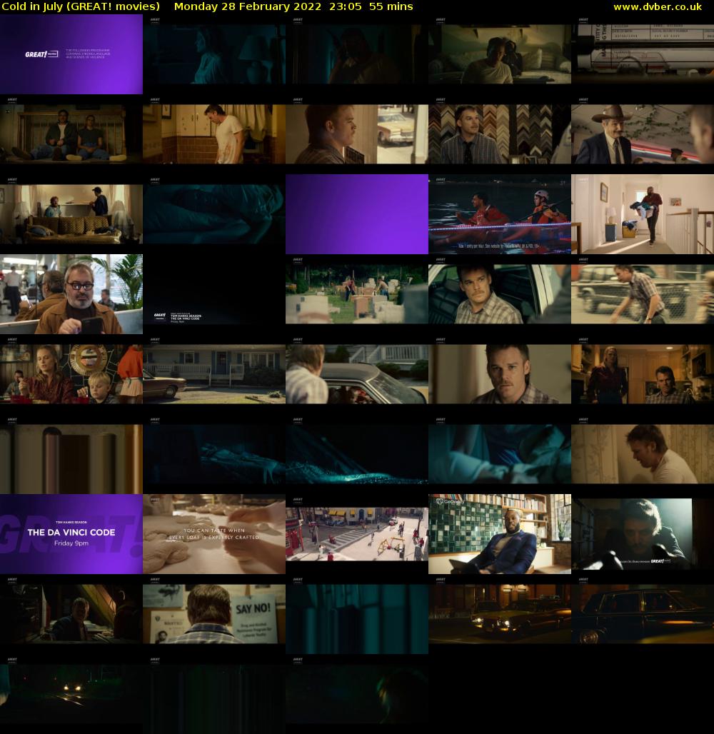 Cold in July (GREAT! movies) Monday 28 February 2022 23:05 - 00:00