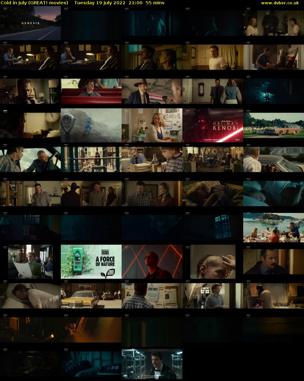 Cold in July (GREAT! movies) Tuesday 19 July 2022 21:00 - 21:55