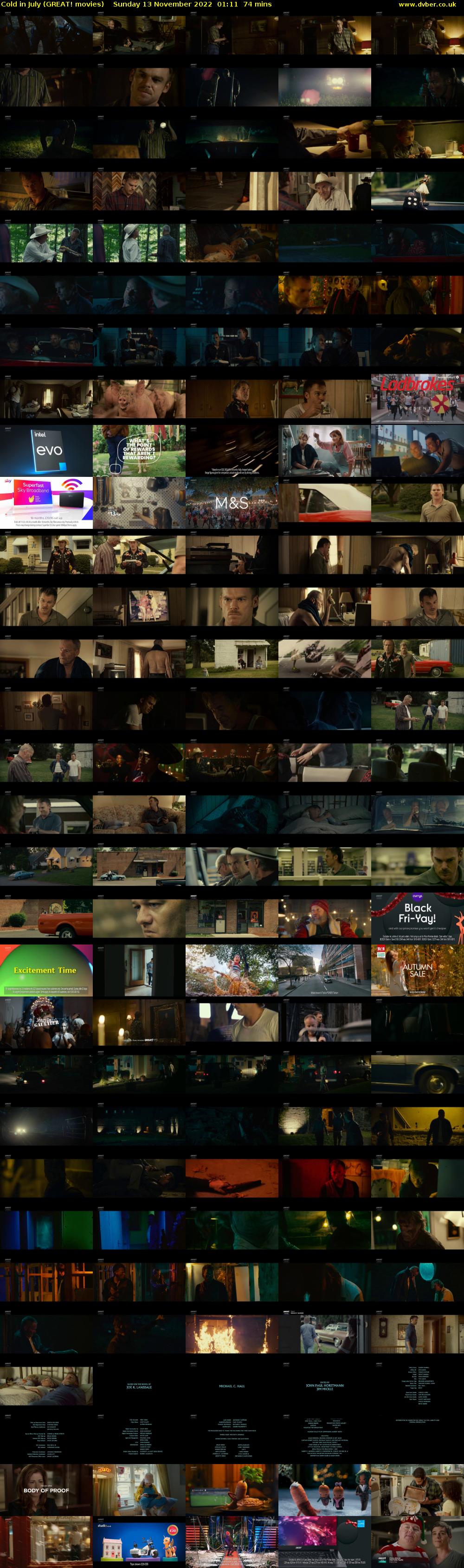 Cold in July (GREAT! movies) Sunday 13 November 2022 01:11 - 02:25