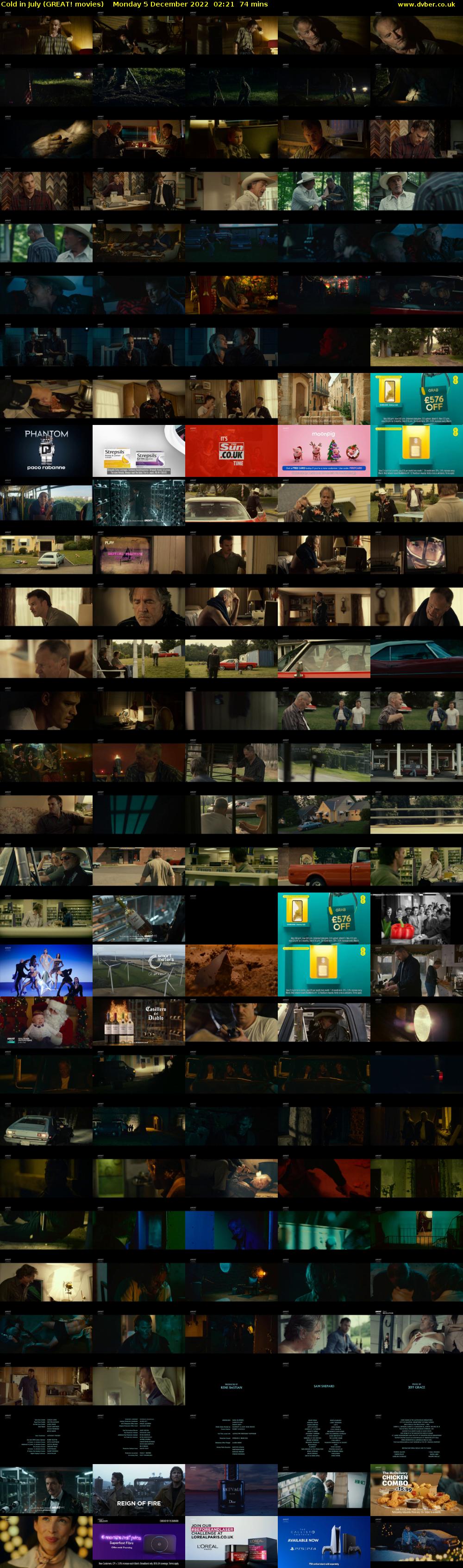 Cold in July (GREAT! movies) Monday 5 December 2022 02:21 - 03:35
