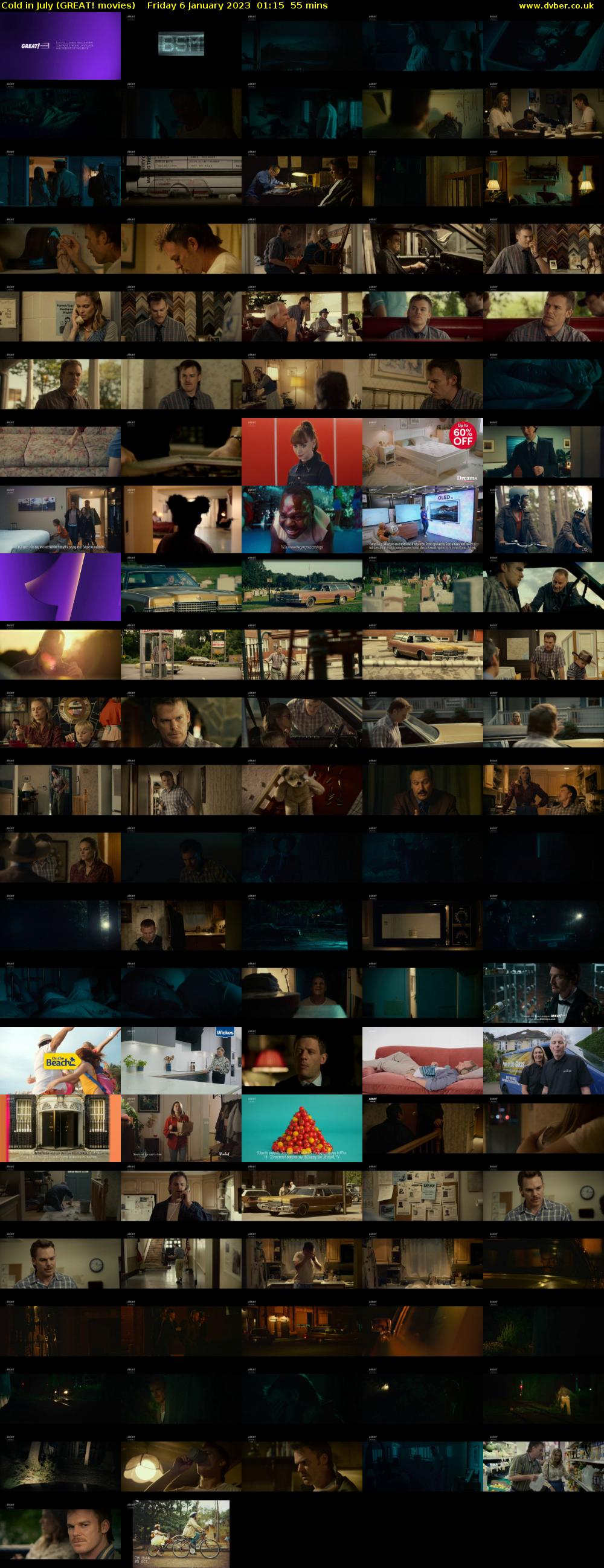 Cold in July (GREAT! movies) Friday 6 January 2023 01:15 - 02:10