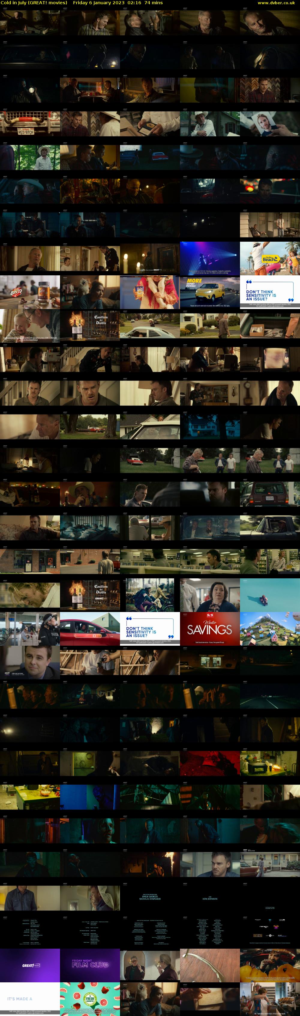 Cold in July (GREAT! movies) Friday 6 January 2023 02:16 - 03:30