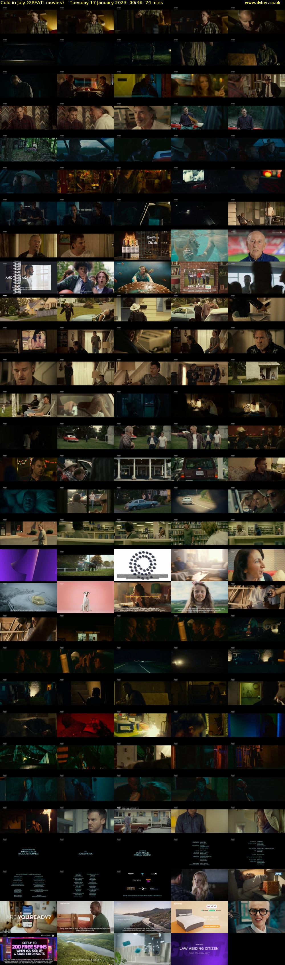 Cold in July (GREAT! movies) Tuesday 17 January 2023 00:46 - 02:00