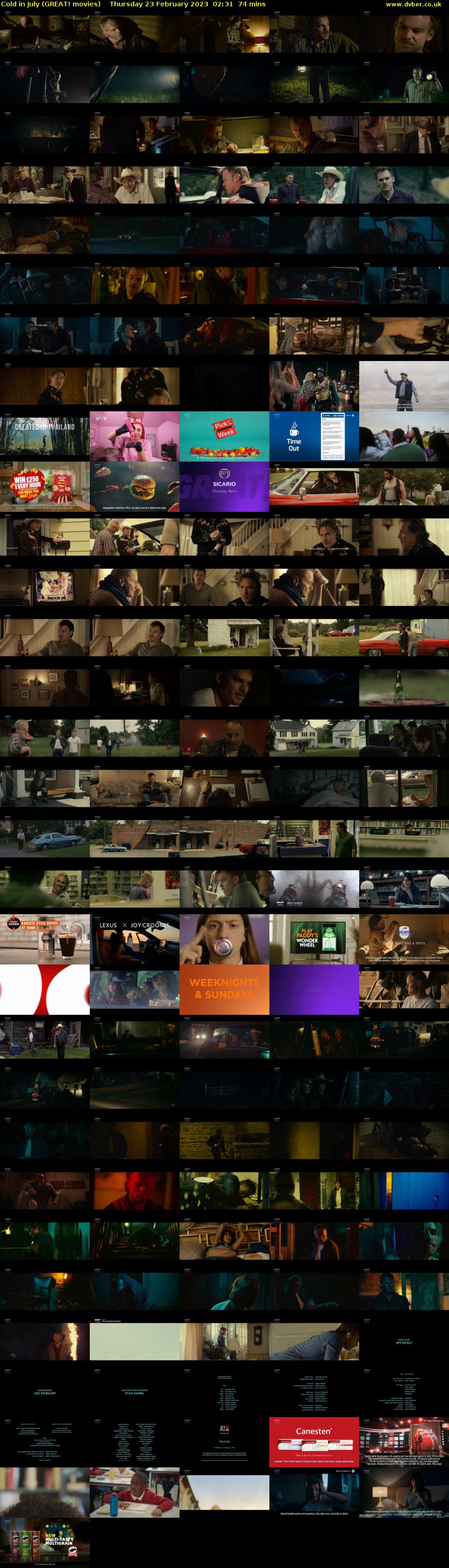 Cold in July (GREAT! movies) Thursday 23 February 2023 02:31 - 03:45