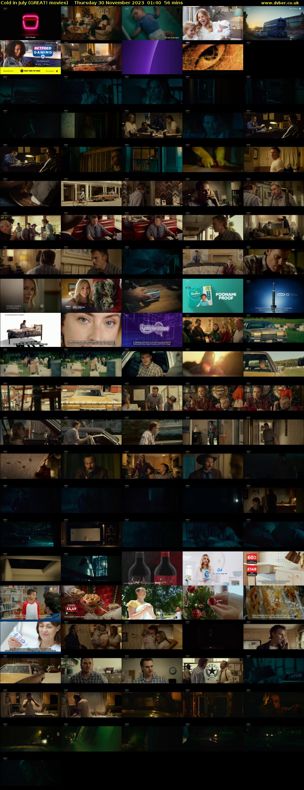Cold in July (GREAT! movies) Thursday 30 November 2023 01:40 - 02:36