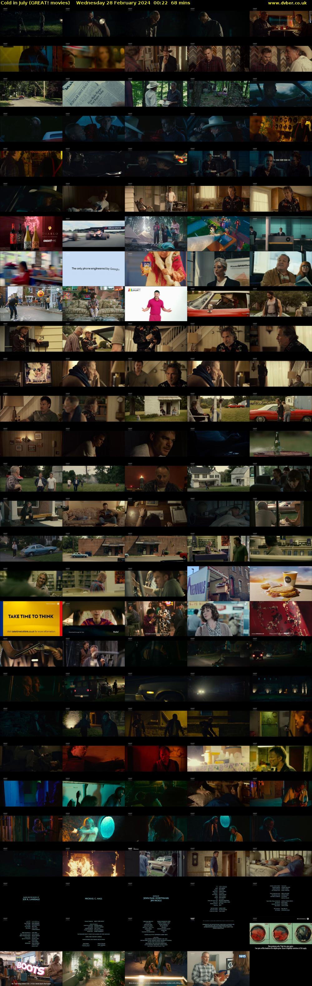 Cold in July (GREAT! movies) Wednesday 28 February 2024 00:22 - 01:30