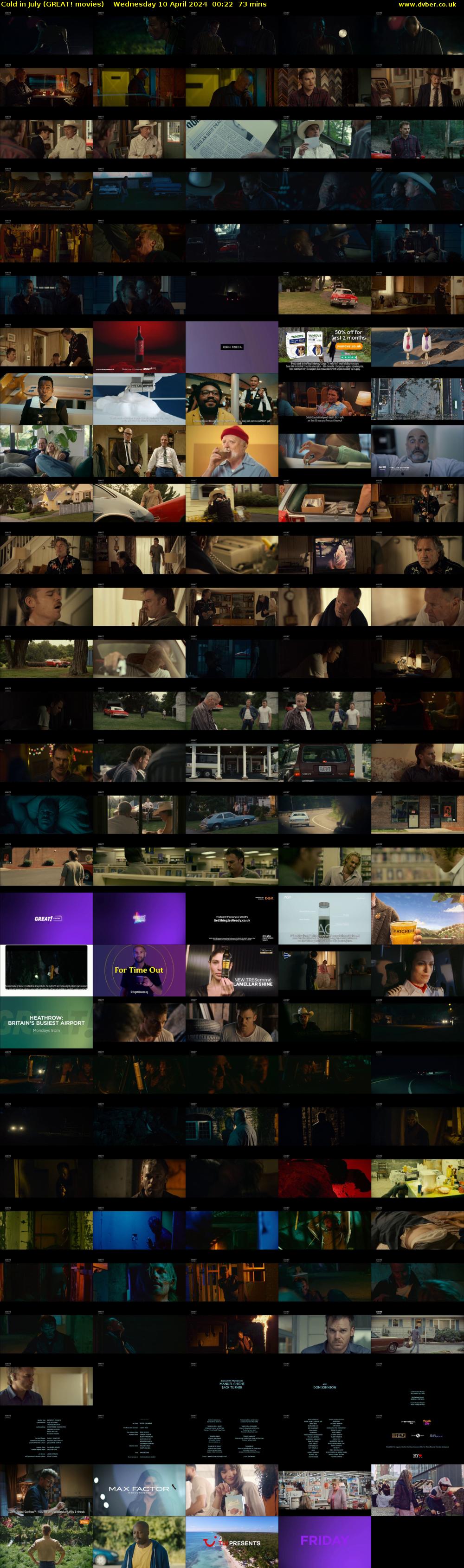 Cold in July (GREAT! movies) Wednesday 10 April 2024 00:22 - 01:35