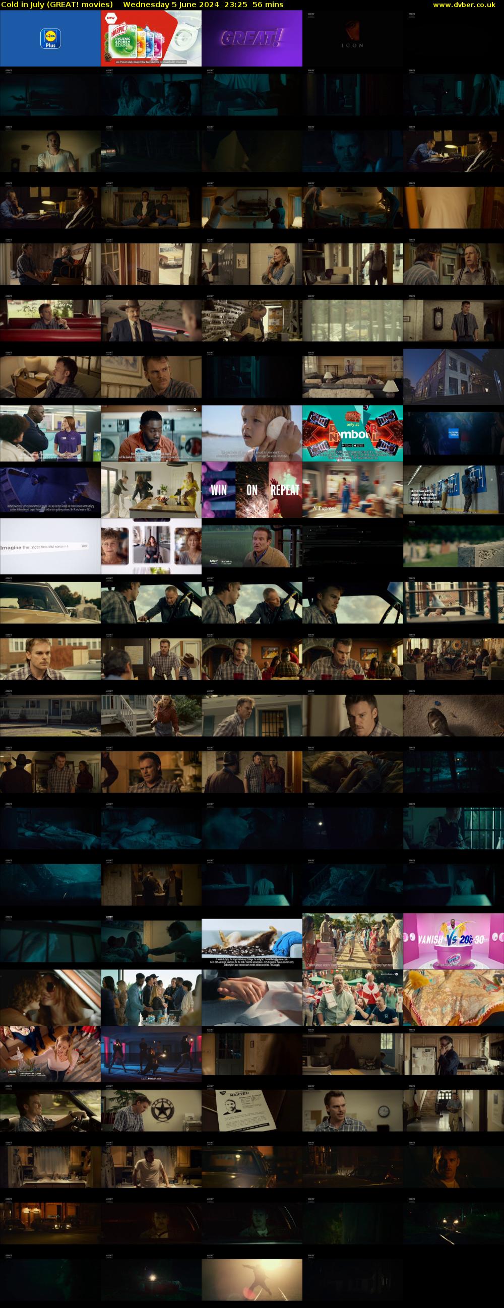 Cold in July (GREAT! movies) Wednesday 5 June 2024 23:25 - 00:21
