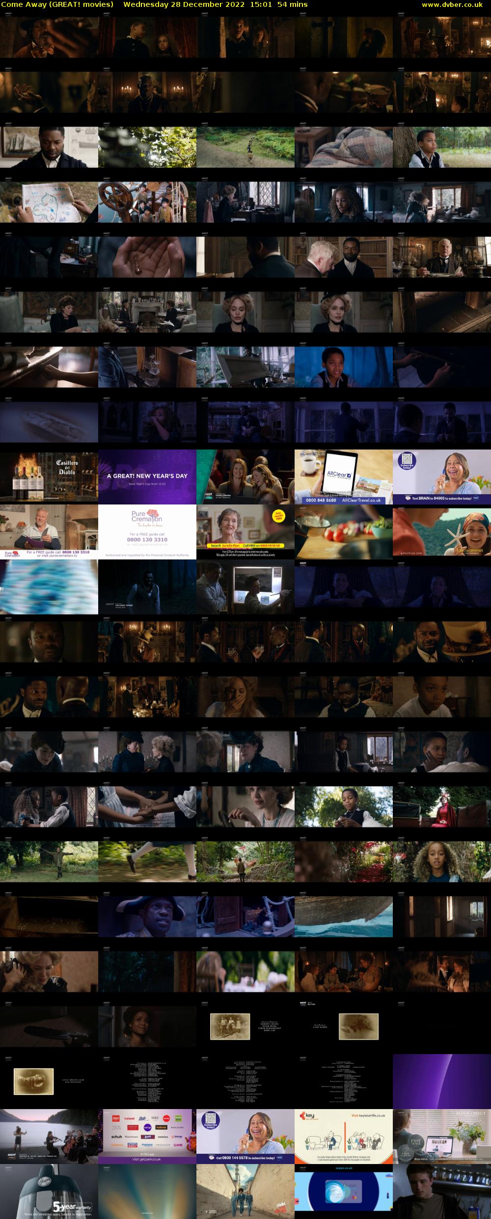 Come Away (GREAT! movies) Wednesday 28 December 2022 15:01 - 15:55