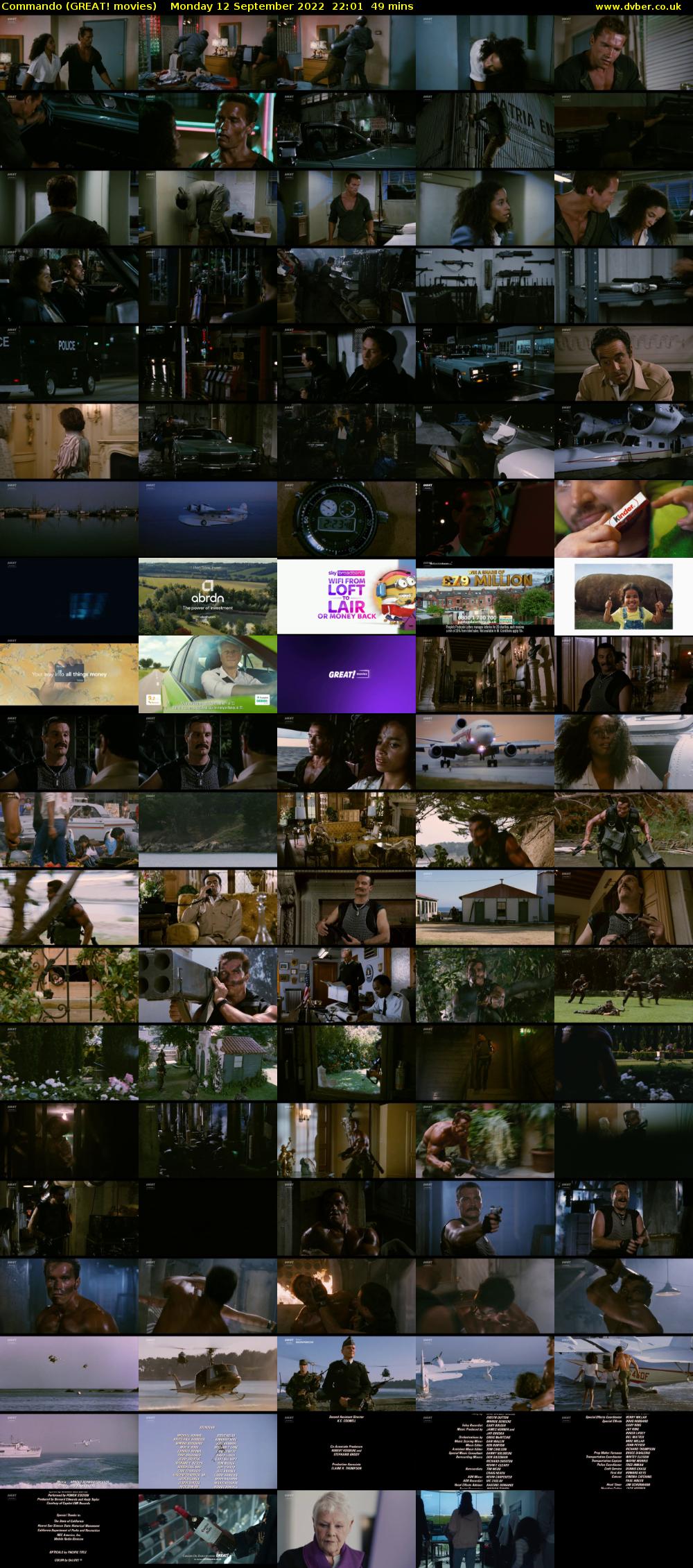 Commando (GREAT! movies) Monday 12 September 2022 22:01 - 22:50