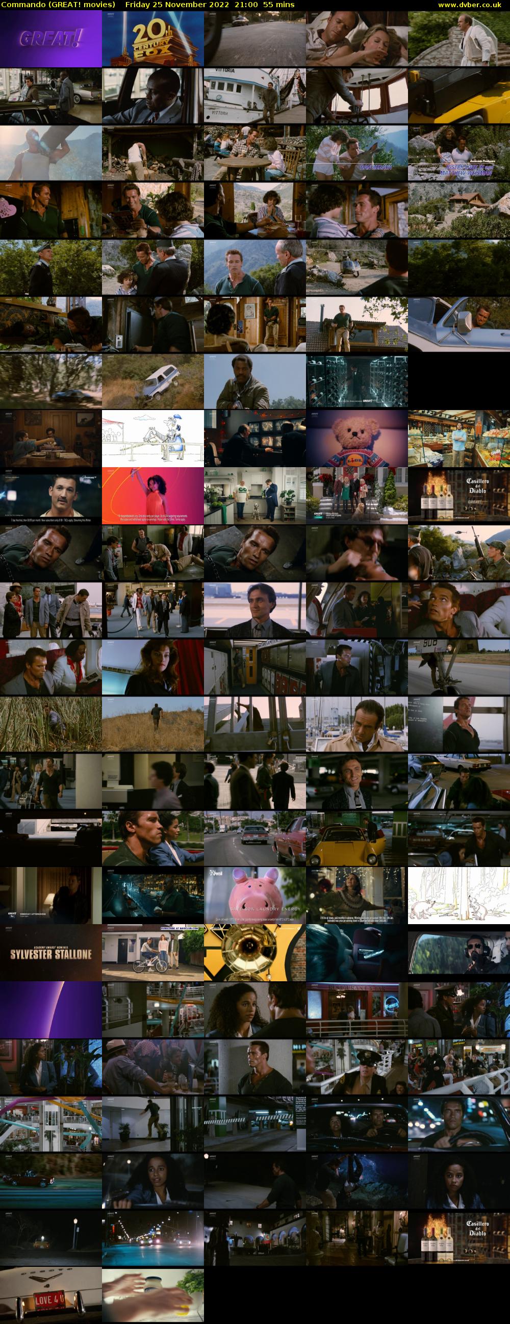 Commando (GREAT! movies) Friday 25 November 2022 21:00 - 21:55