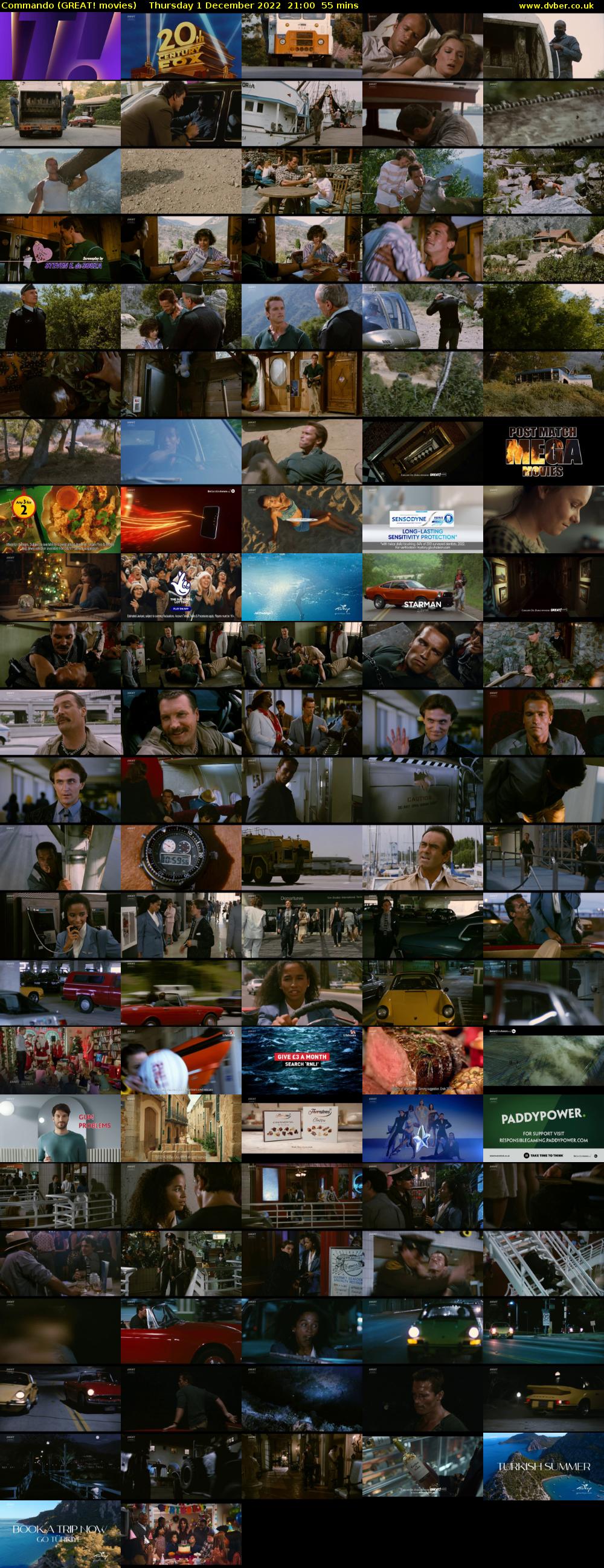 Commando (GREAT! movies) Thursday 1 December 2022 21:00 - 21:55