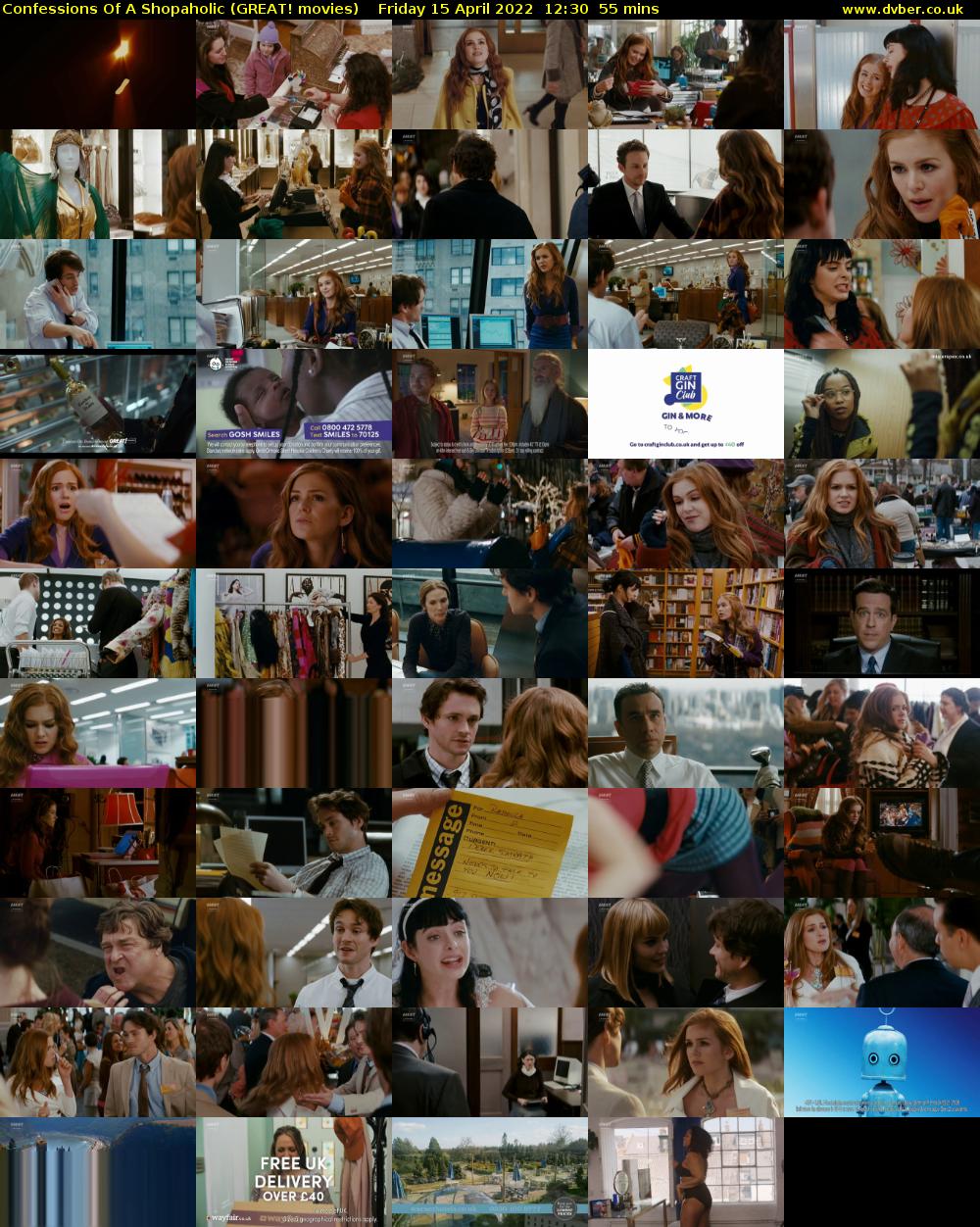 Confessions Of A Shopaholic (GREAT! movies) Friday 15 April 2022 12:30 - 13:25