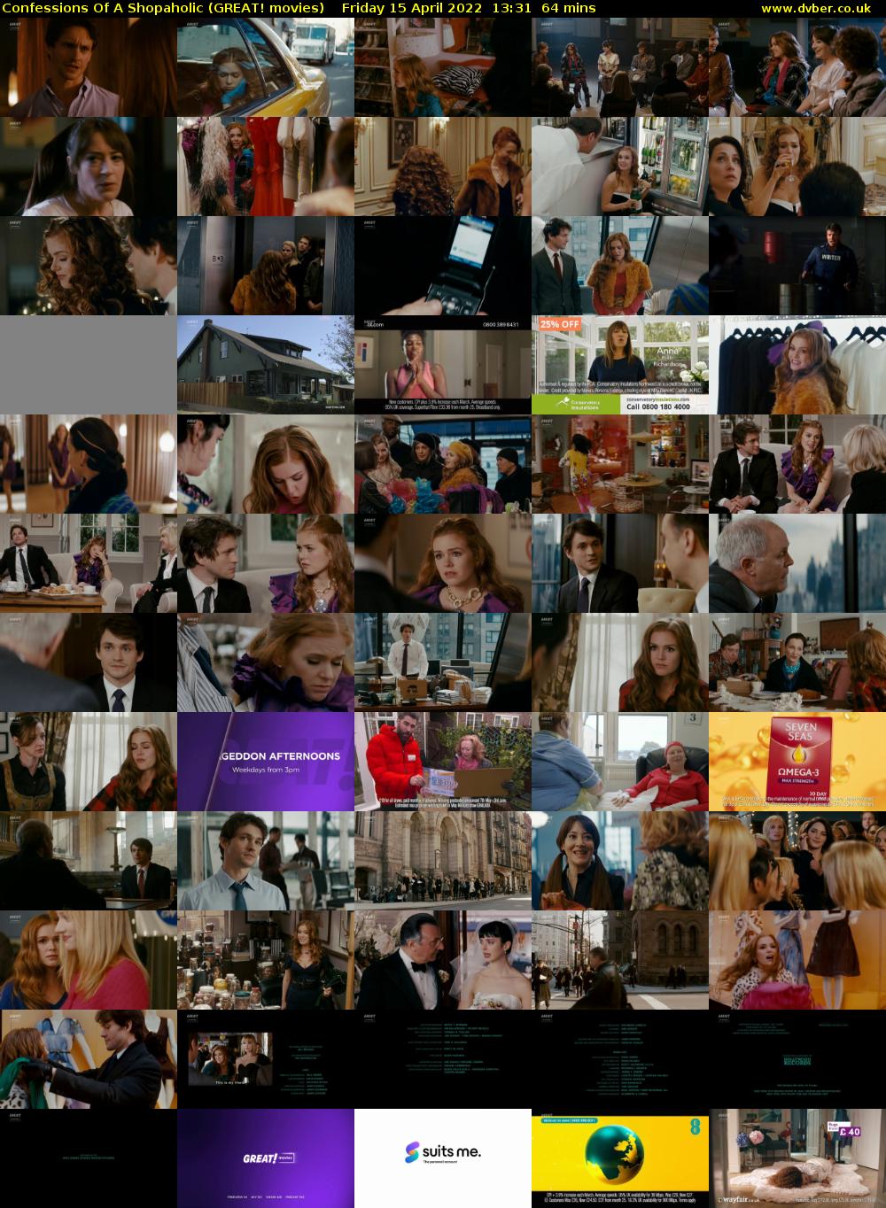 Confessions Of A Shopaholic (GREAT! movies) Friday 15 April 2022 13:31 - 14:35