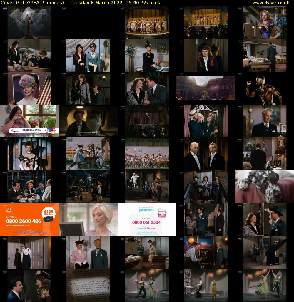 Cover Girl (GREAT! movies) Tuesday 8 March 2022 16:40 - 17:35
