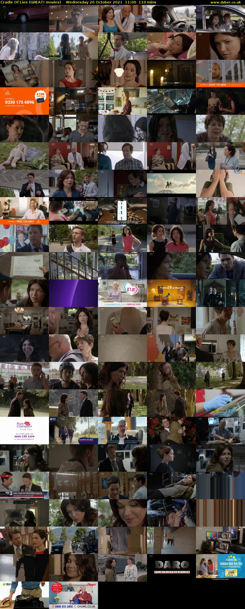 Cradle Of Lies (GREAT! movies) Wednesday 20 October 2021 11:00 - 12:50