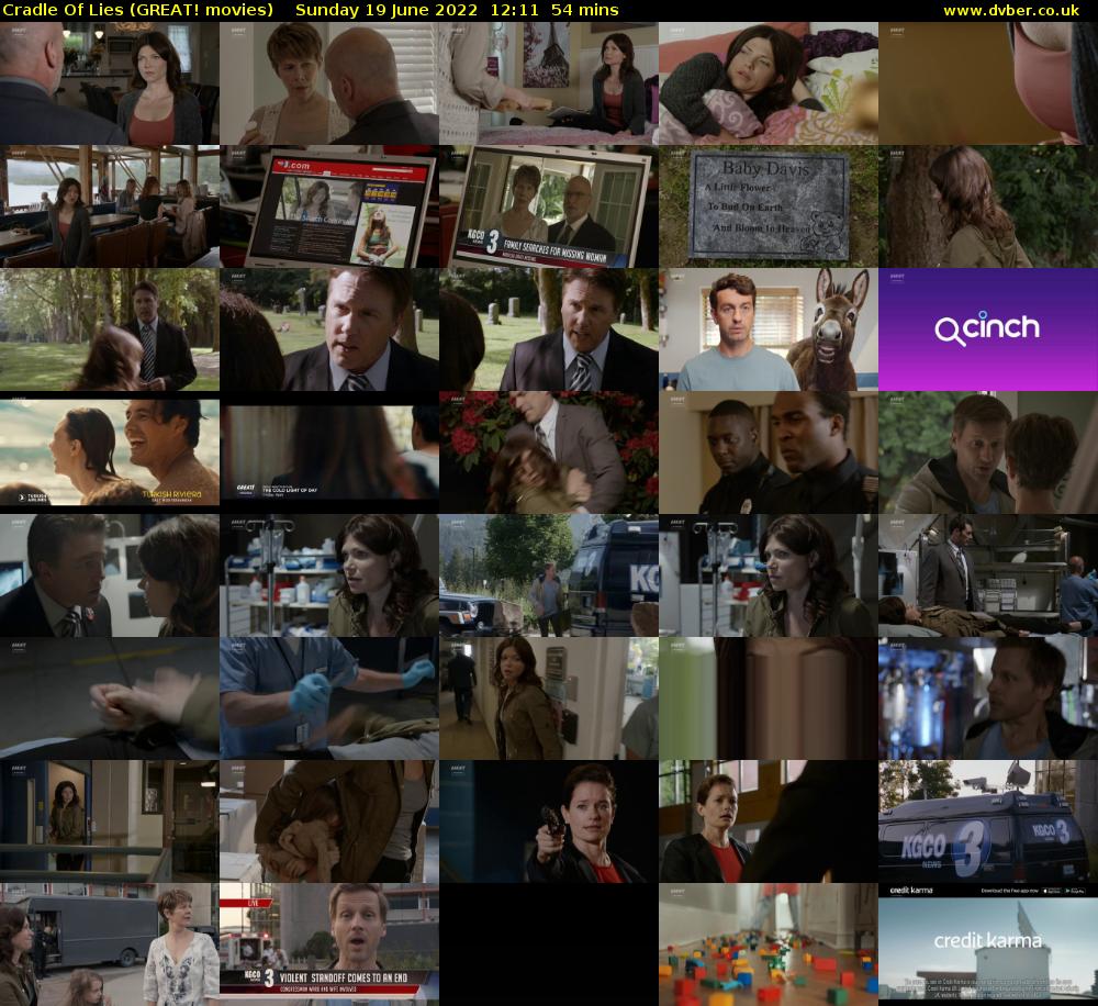 Cradle Of Lies (GREAT! movies) Sunday 19 June 2022 12:11 - 13:05
