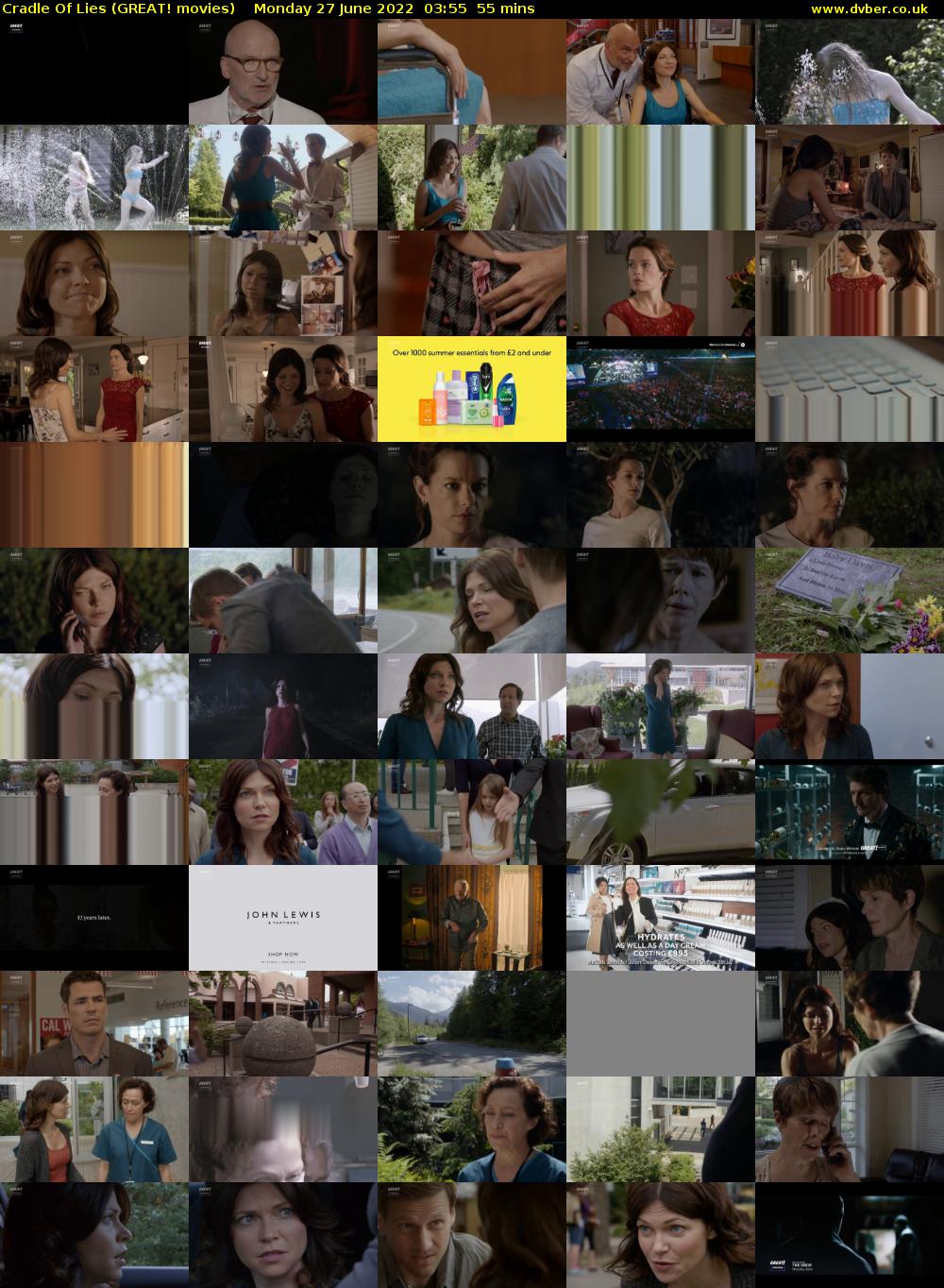 Cradle Of Lies (GREAT! movies) Monday 27 June 2022 03:55 - 04:50