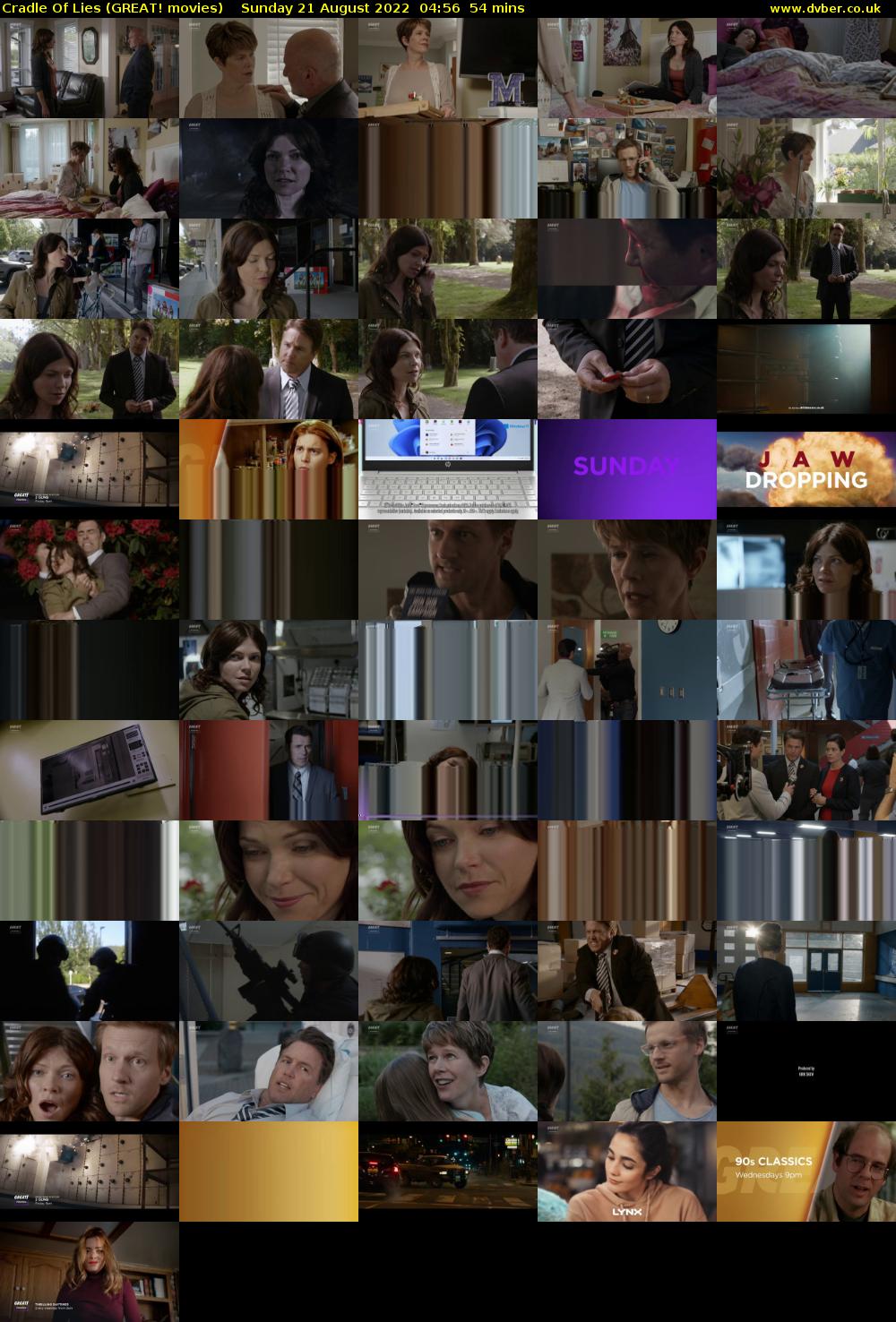 Cradle Of Lies (GREAT! movies) Sunday 21 August 2022 04:56 - 05:50