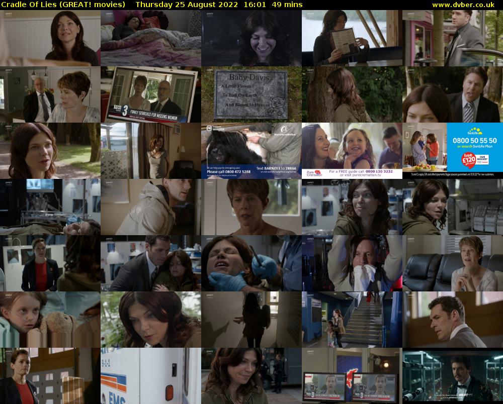 Cradle Of Lies (GREAT! movies) Thursday 25 August 2022 16:01 - 16:50
