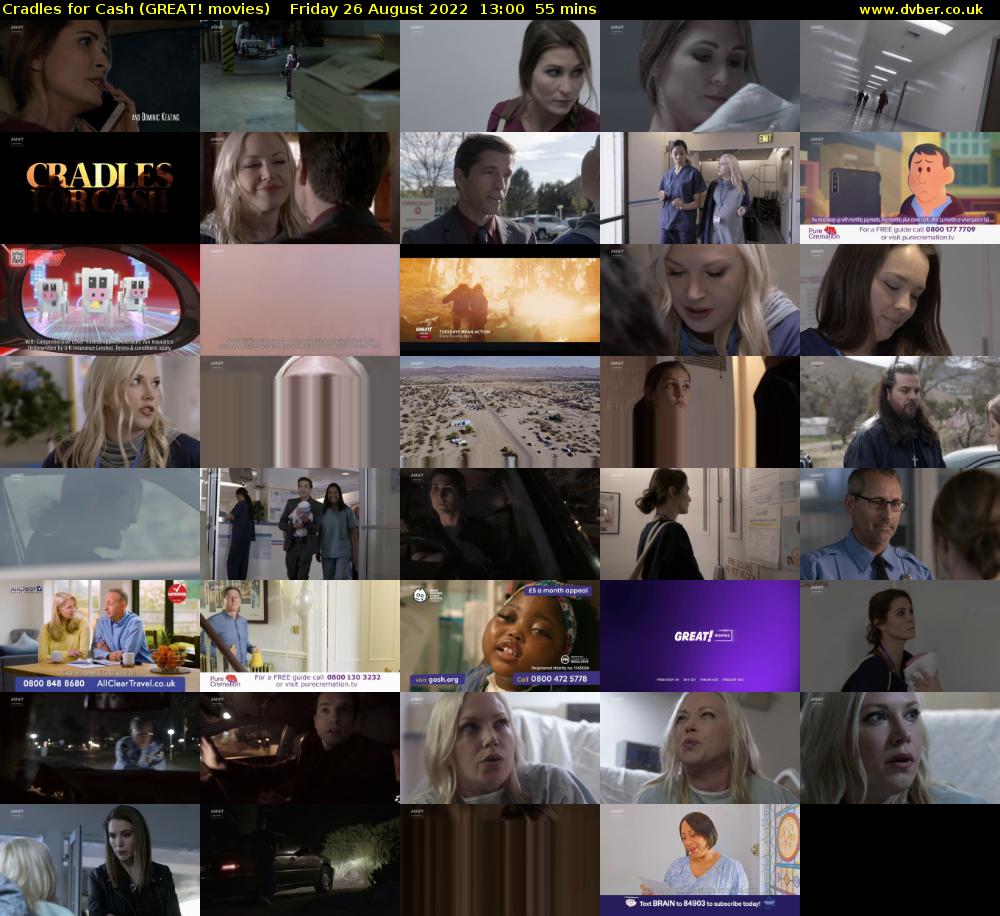 Cradles for Cash (GREAT! movies) Friday 26 August 2022 13:00 - 13:55