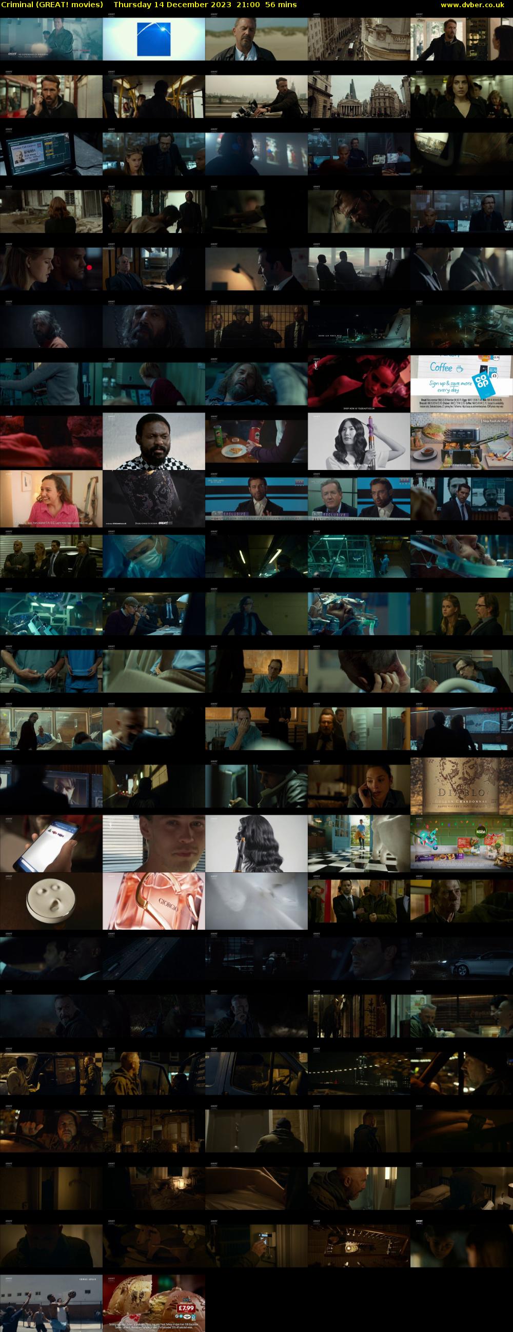 Criminal (GREAT! movies) Thursday 14 December 2023 21:00 - 21:56