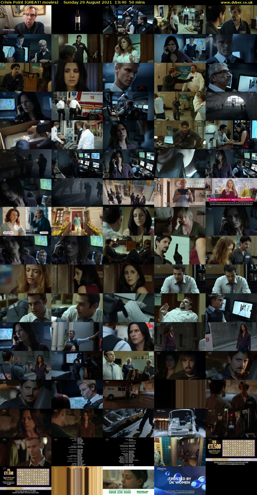 Crisis Point (GREAT! movies) Sunday 29 August 2021 13:40 - 14:30