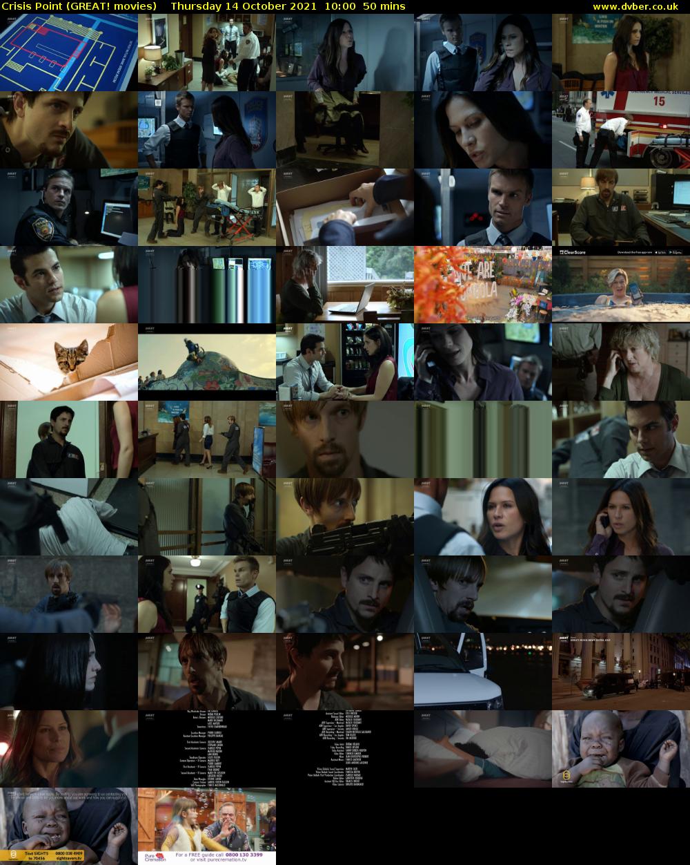 Crisis Point (GREAT! movies) Thursday 14 October 2021 10:00 - 10:50