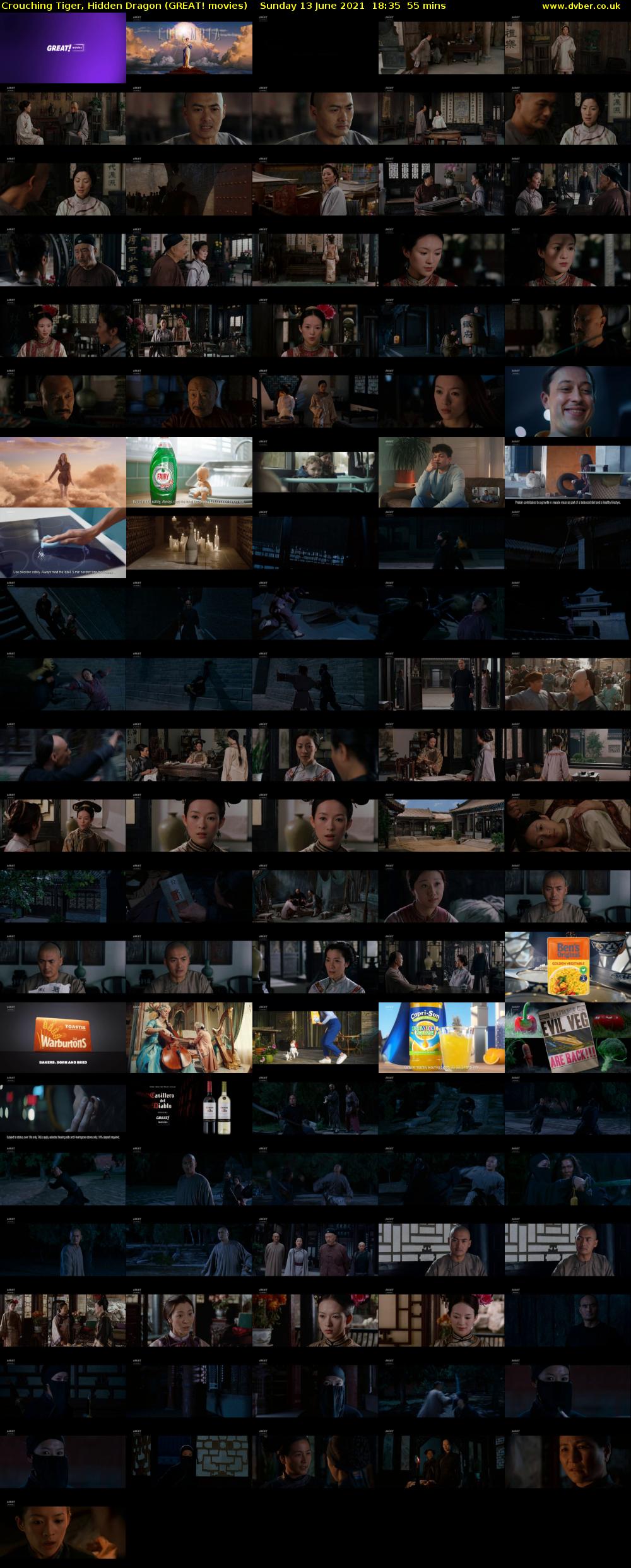 Crouching Tiger, Hidden Dragon (GREAT! movies) Sunday 13 June 2021 18:35 - 19:30