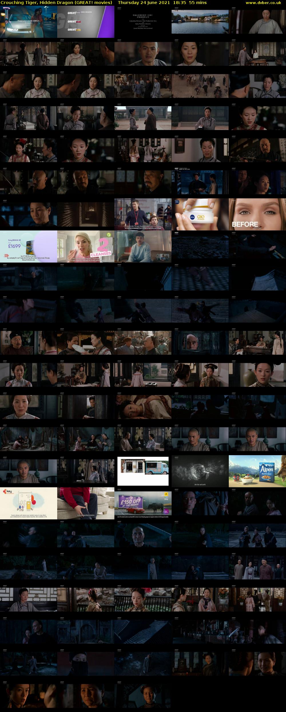 Crouching Tiger, Hidden Dragon (GREAT! movies) Thursday 24 June 2021 18:35 - 19:30