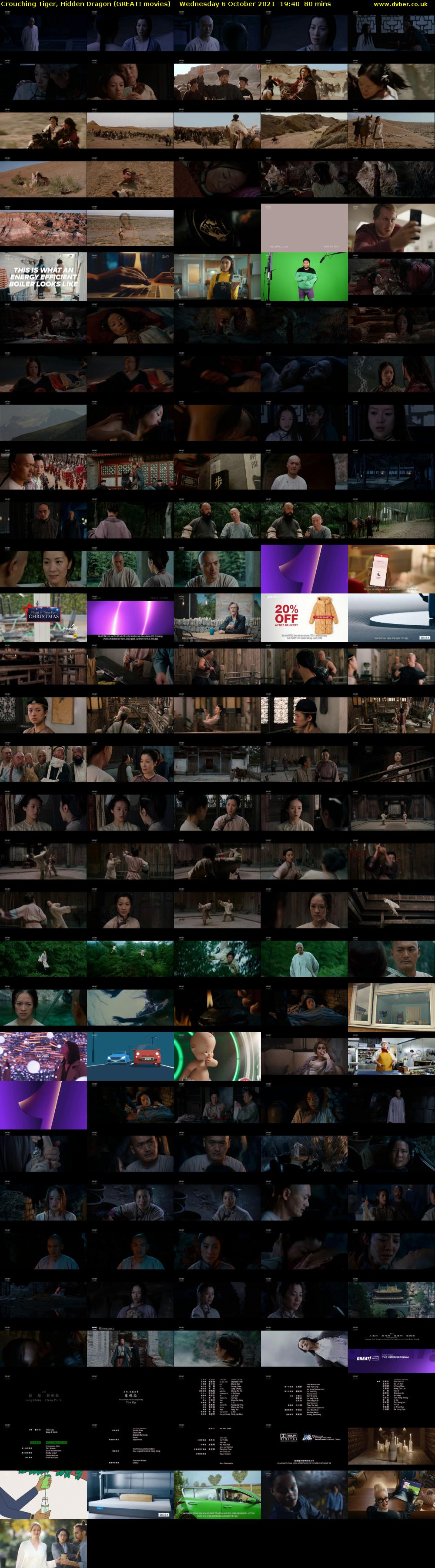 Crouching Tiger, Hidden Dragon (GREAT! movies) Wednesday 6 October 2021 19:40 - 21:00