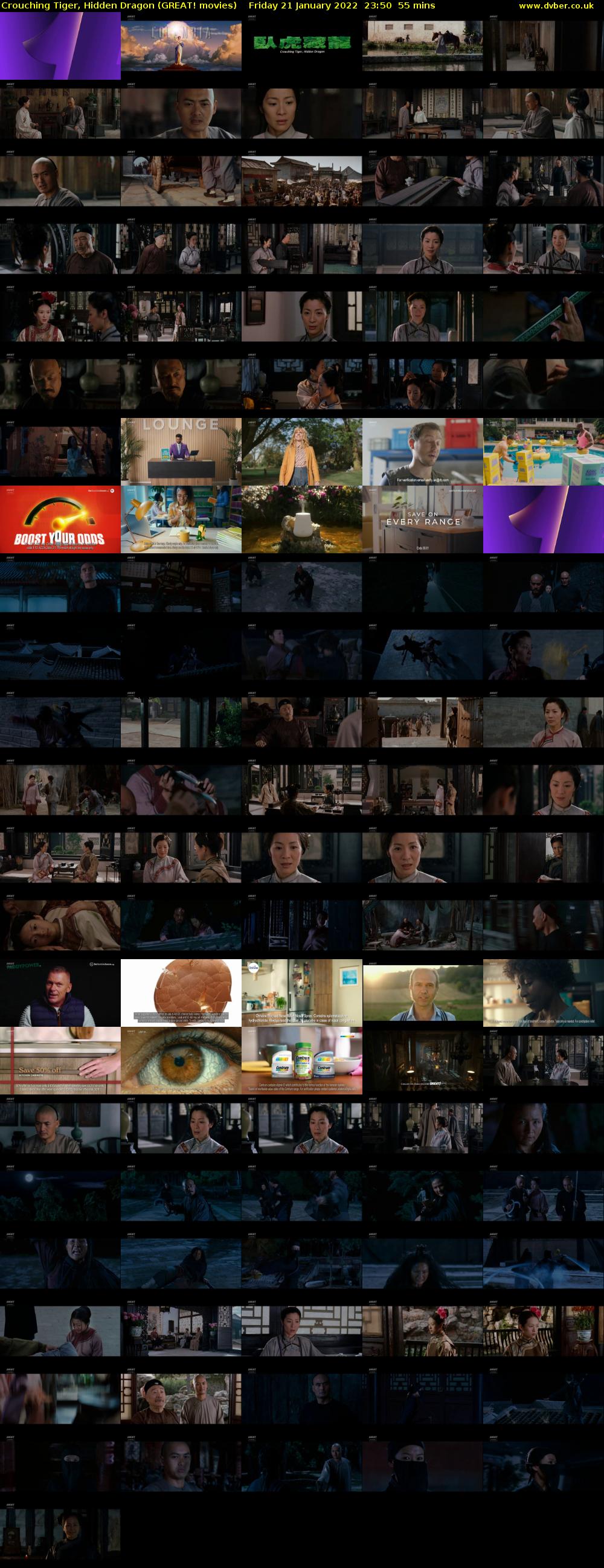 Crouching Tiger, Hidden Dragon (GREAT! movies) Friday 21 January 2022 23:50 - 00:45