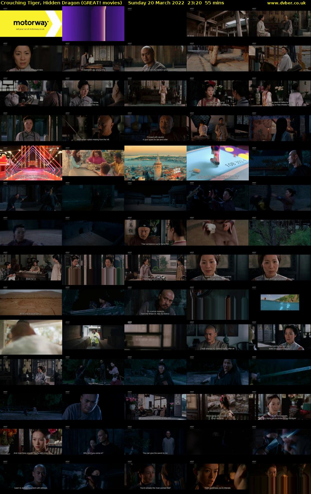 Crouching Tiger, Hidden Dragon (GREAT! movies) Sunday 20 March 2022 23:20 - 00:15