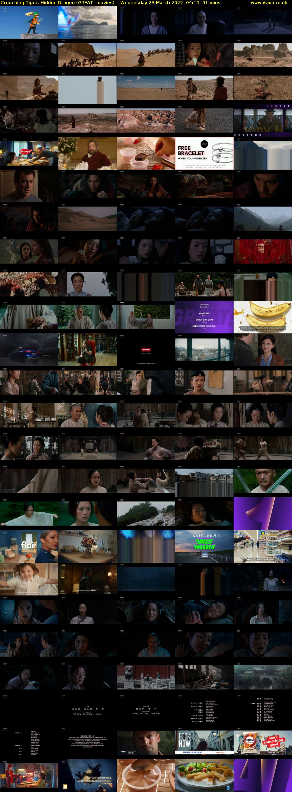 Crouching Tiger, Hidden Dragon (GREAT! movies) Wednesday 23 March 2022 04:19 - 05:50