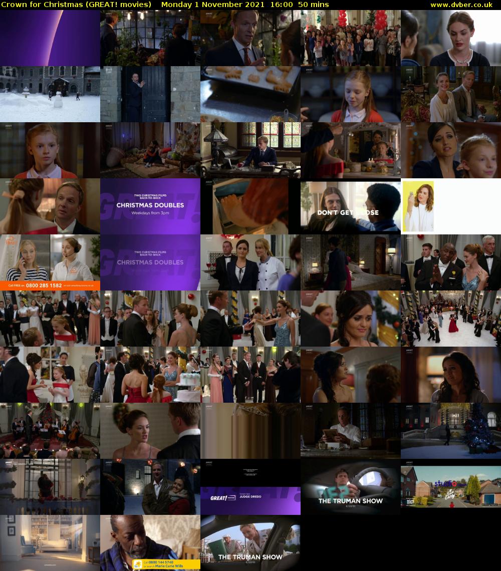 Crown for Christmas (GREAT! movies) Monday 1 November 2021 16:00 - 16:50